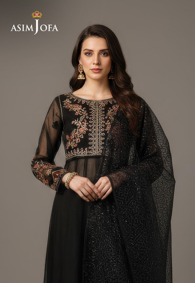 AJDSAI-290 ORGANZA STITCHED 2 PCS