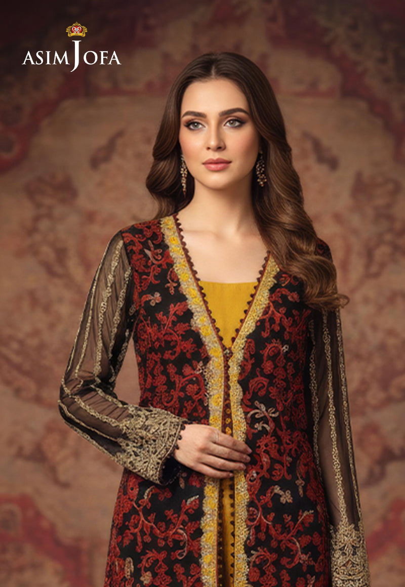 AJDSAI-339 EMBROIDERED CHIFFON STITCHED 1 PC
