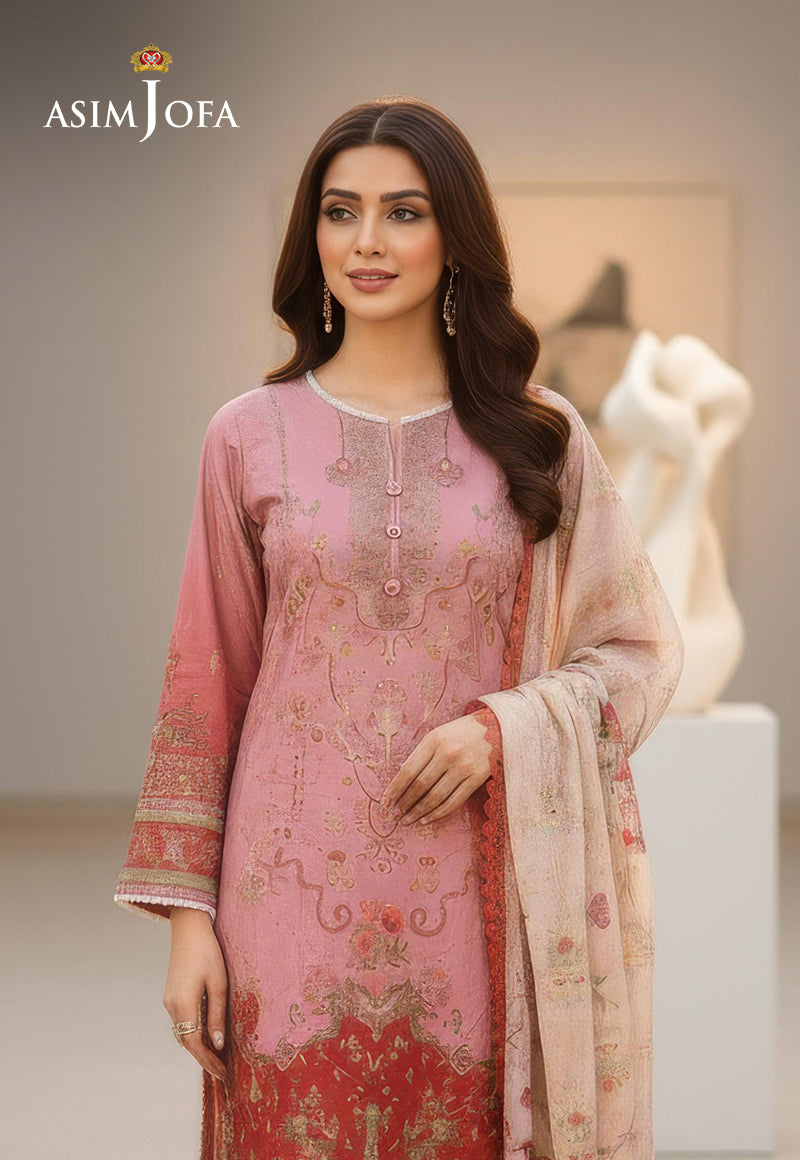 AJDSAI-460 LAWN STITCHED 3 PCS