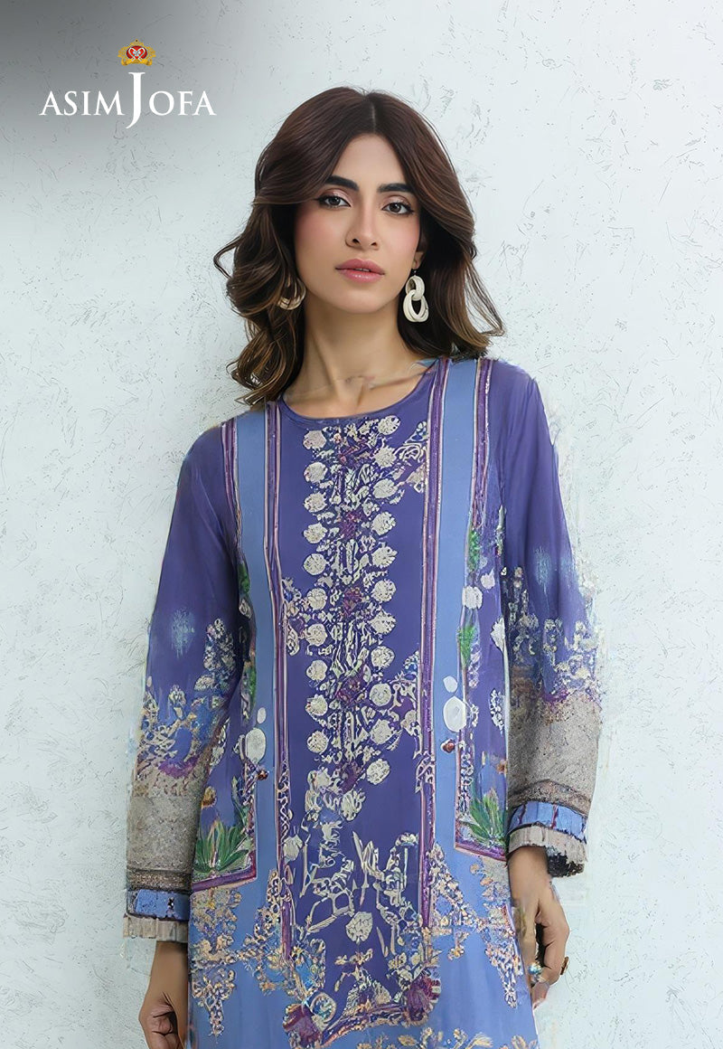 AJDSAI-52 PRINTED EMBROIDERED DOBBY 1 PC