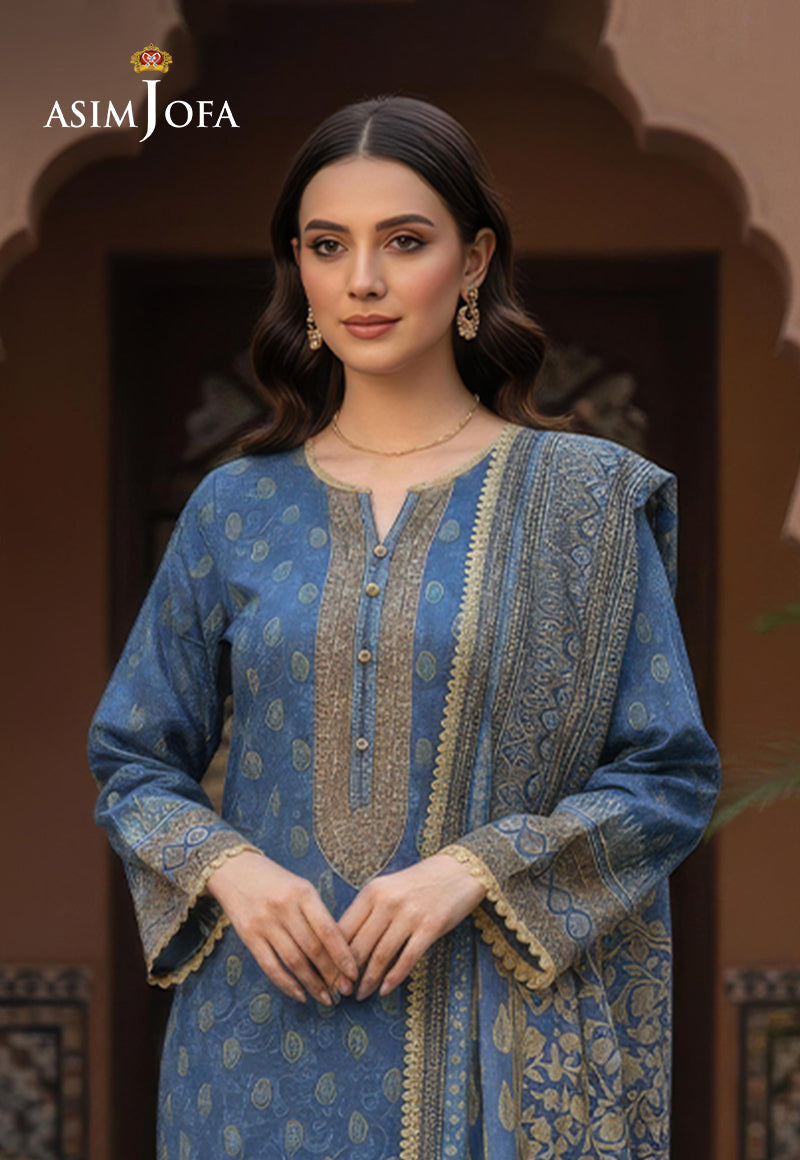 AJDSAI-547 PRINTED LAWN STITCHED 3 PCS