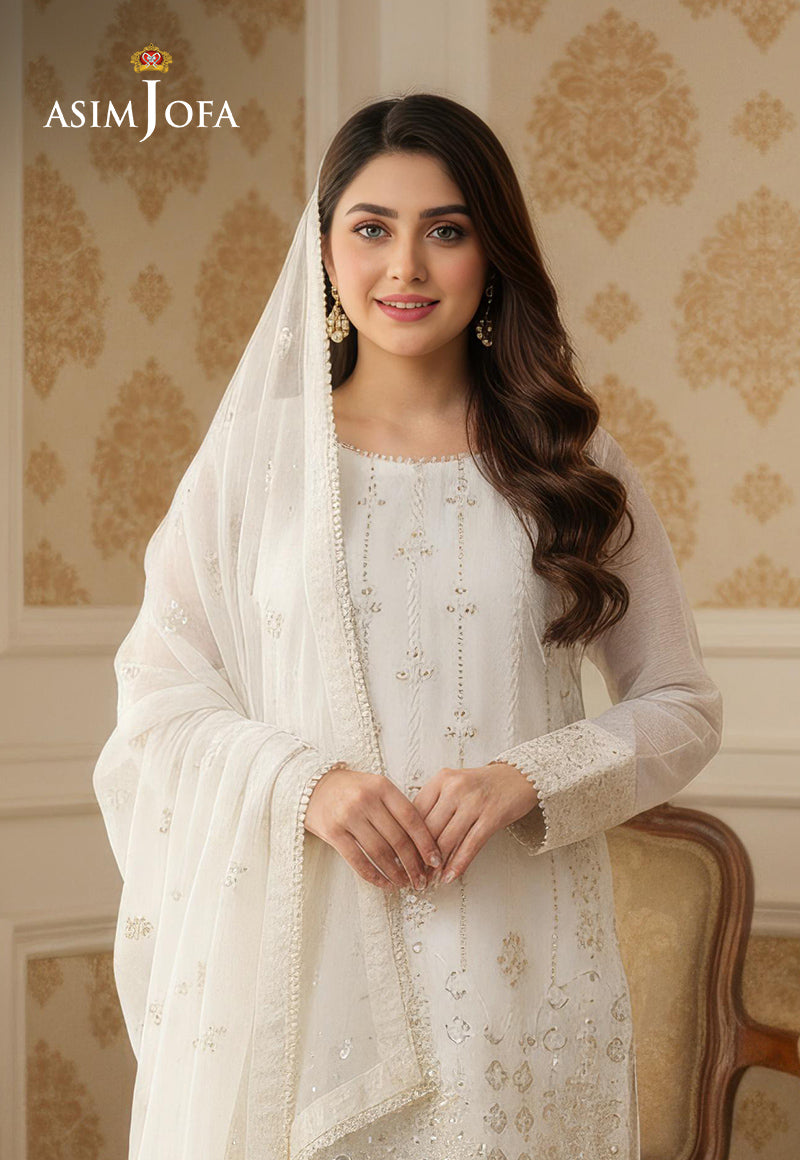 AJDSAI-559 EMBROIDERED PAPER COTTON STITCHED 3 PCS