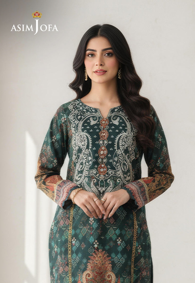 AJDSAI-56 PRINTED EMBROIDERED LAWN 1 PC