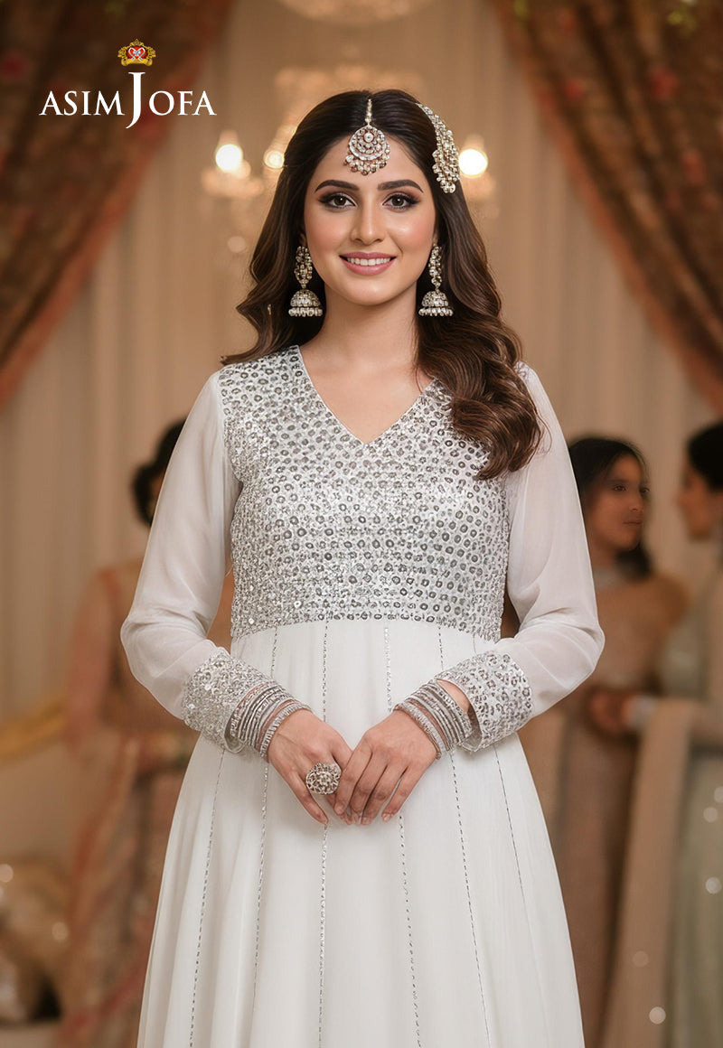 AJDSAI-585 EMBROIDERED CHIFFON STITCHED 1 PC