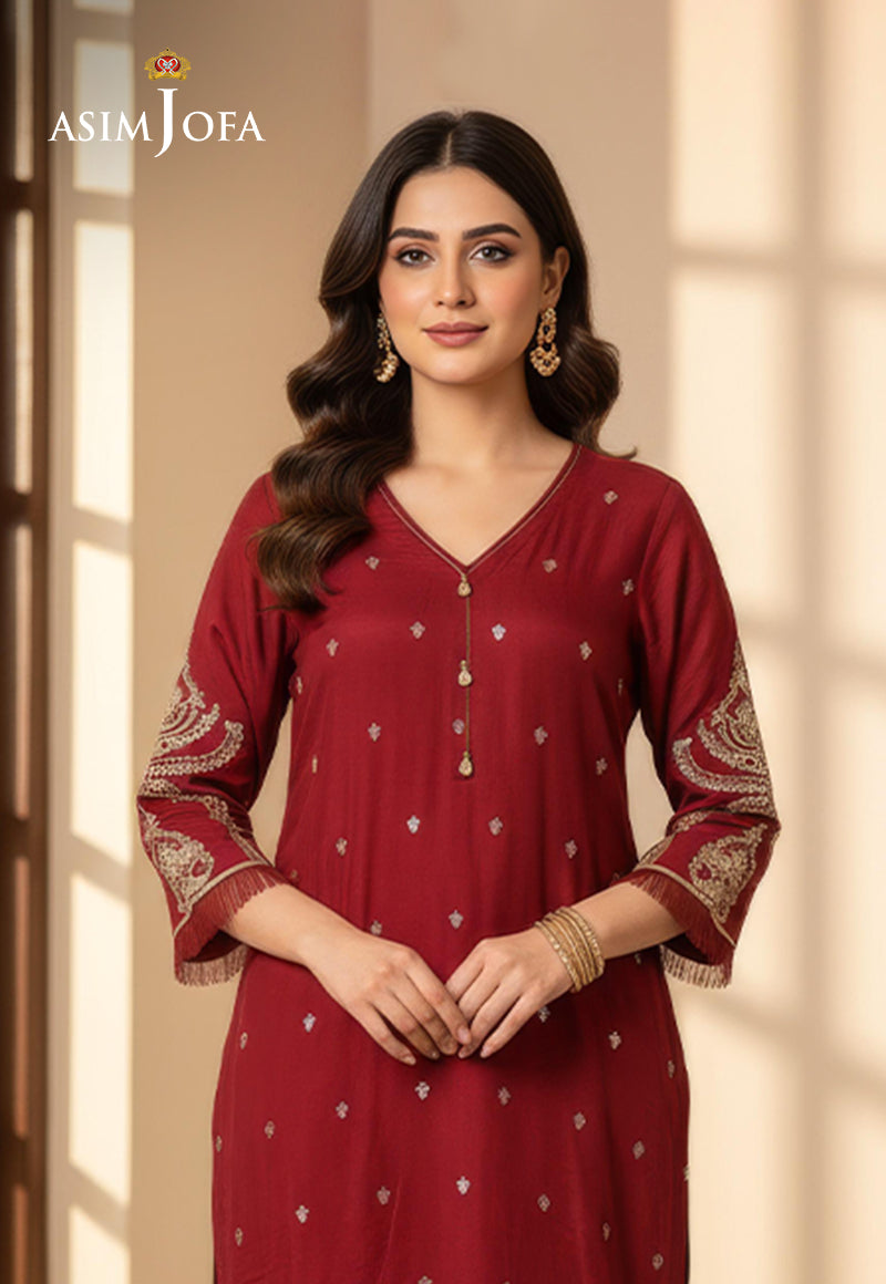 AJDSAI-588 EMBROIDERED COTTON SILK STITCHED 1 PC