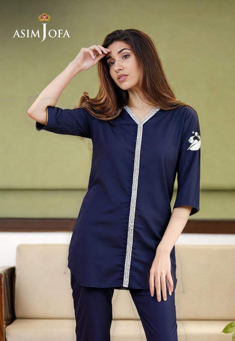 AJDSAI-605 EMBROIDERED LINEN STITCHED 3 PCS