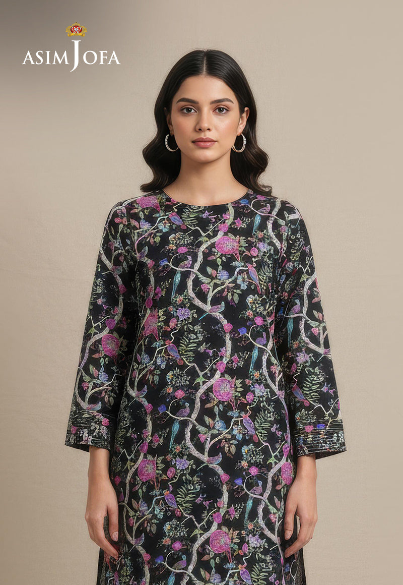 AJDSAI-620 PRINTED LAWN STITCHED 2 PCS