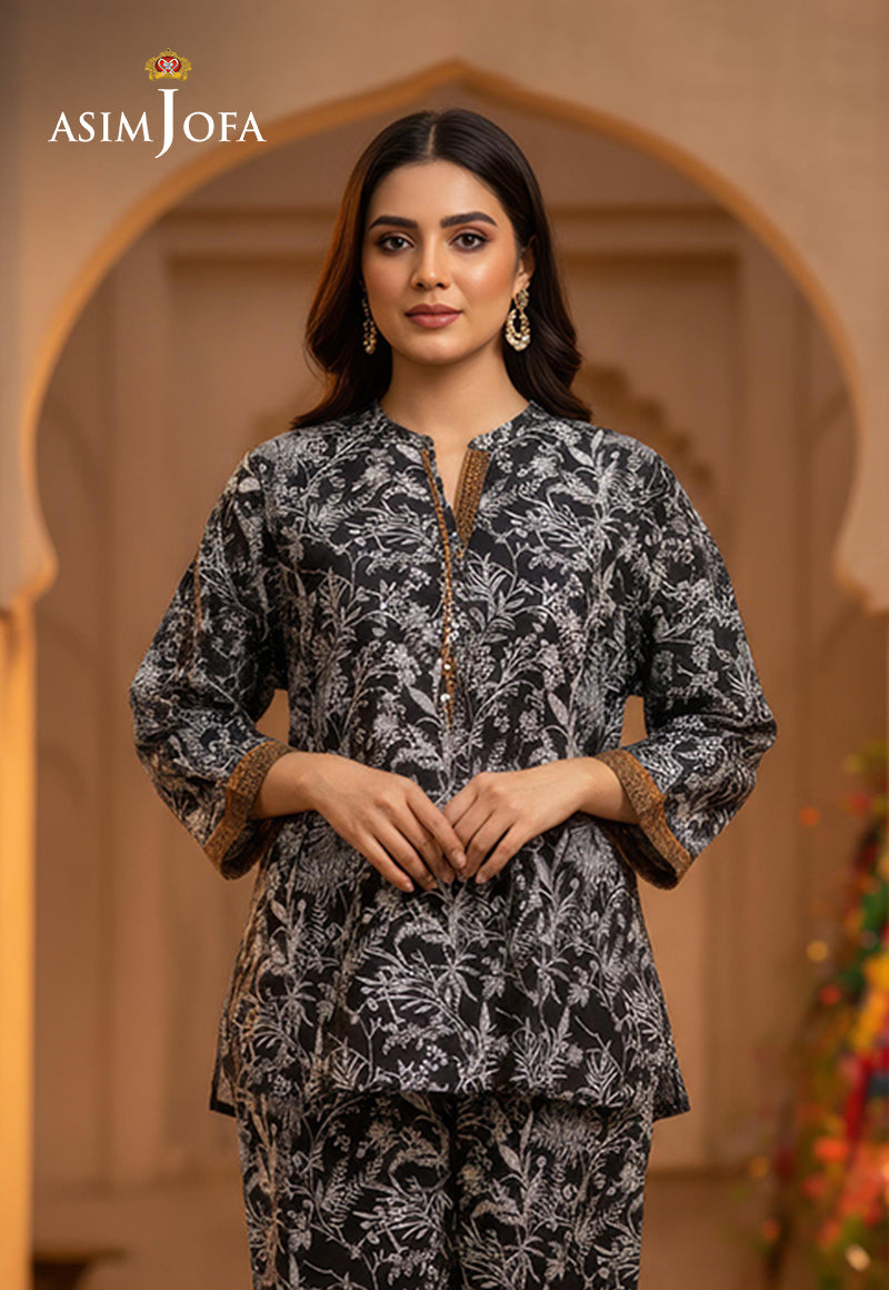 AJDSAI-621 PRINTED LAWN STITCHED 2 PCS