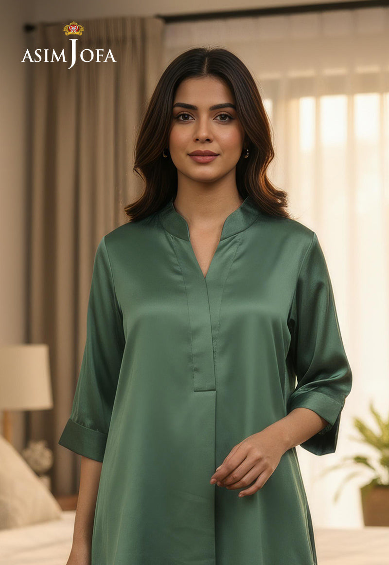 AJDSAI-627 SATIN SILK STITCHED 2 PCS