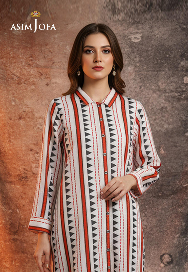 AJDSAI-628 PRINTED LAWN STITCHED 1 PC