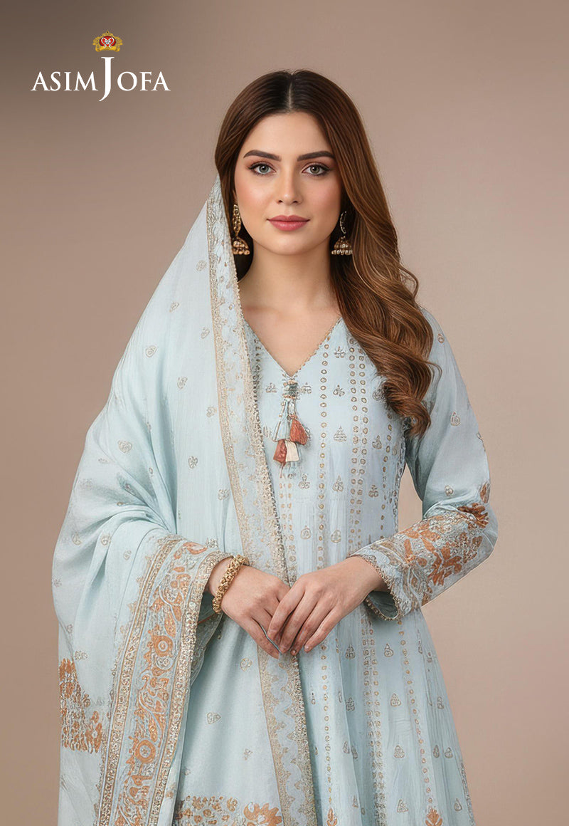 AJDSAI-642 LAWN STITCHED 3 PCS