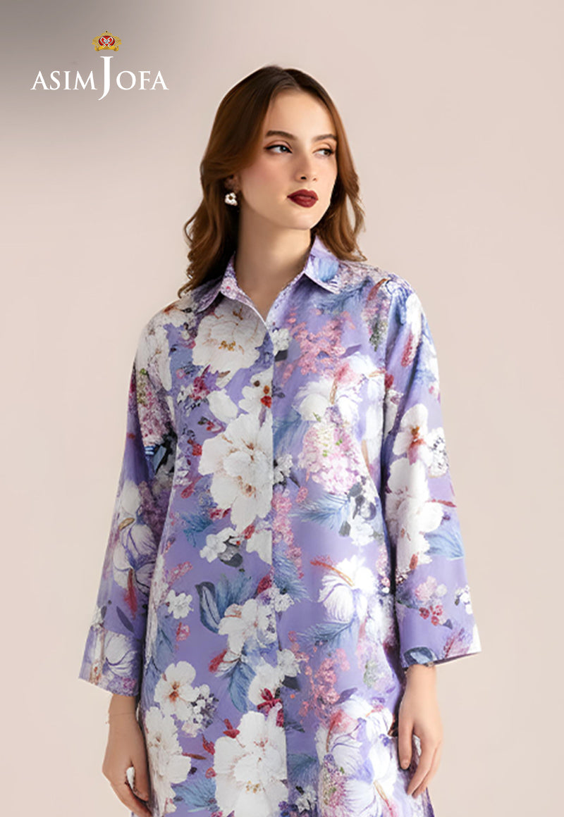 AJDSAI-652 PRINTED RAW SILK STITCHED 2 PCS