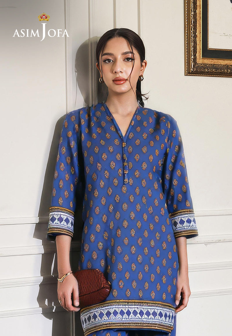 AJDSAI-658 PRINTED LAWN STITCHED 2 PCS