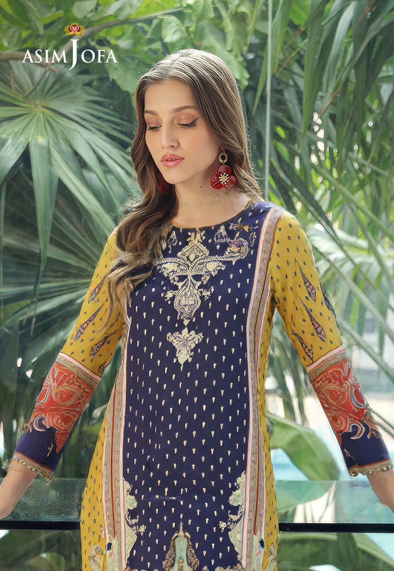AJDSAI-668 PRINTED SILK STITCHED 1 PC