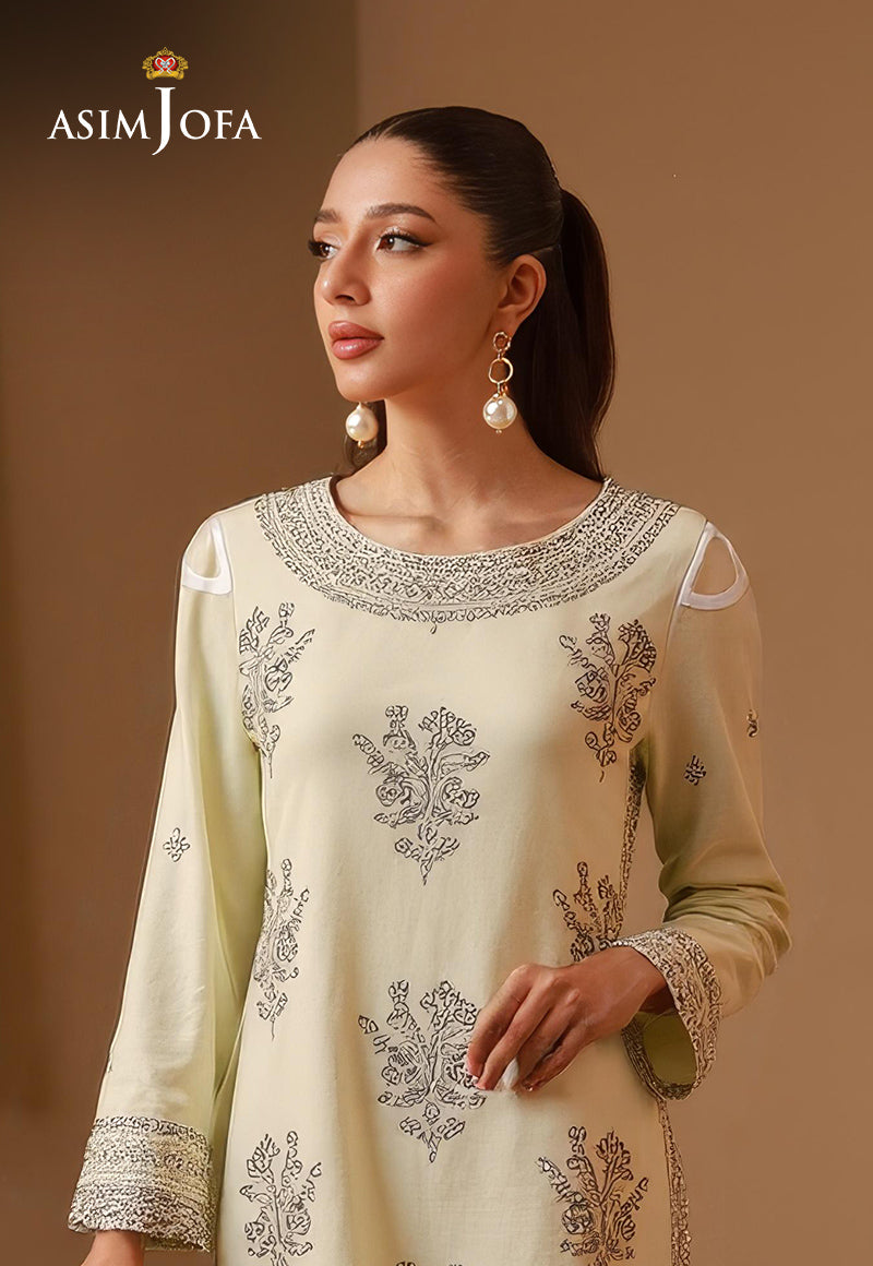 AJDSAI-71 EMBROIDERED CHIFFON STITCHED 3 PCS