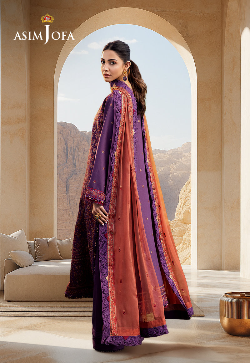 AJELLD-13 EMBROIDERED LAWN STITCHED 3 PCS