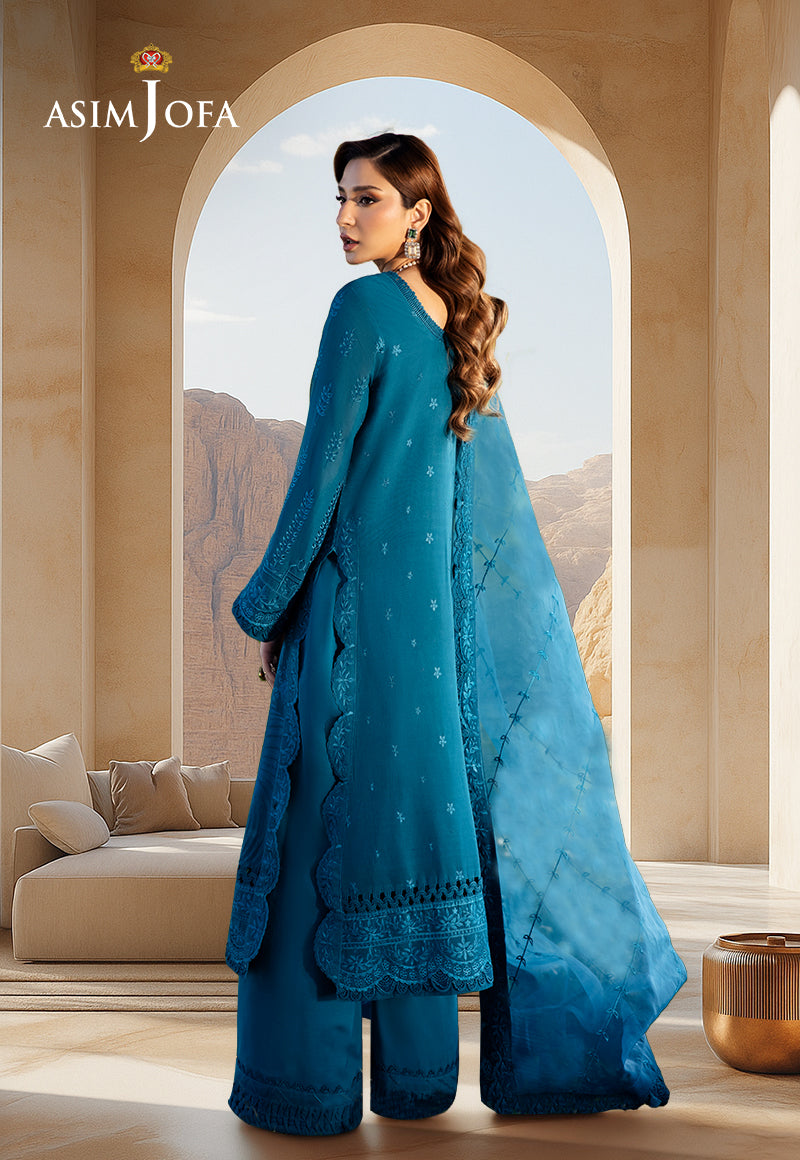 AJELLD-17 EMBROIDERED LAWN STITCHED 3 PCS