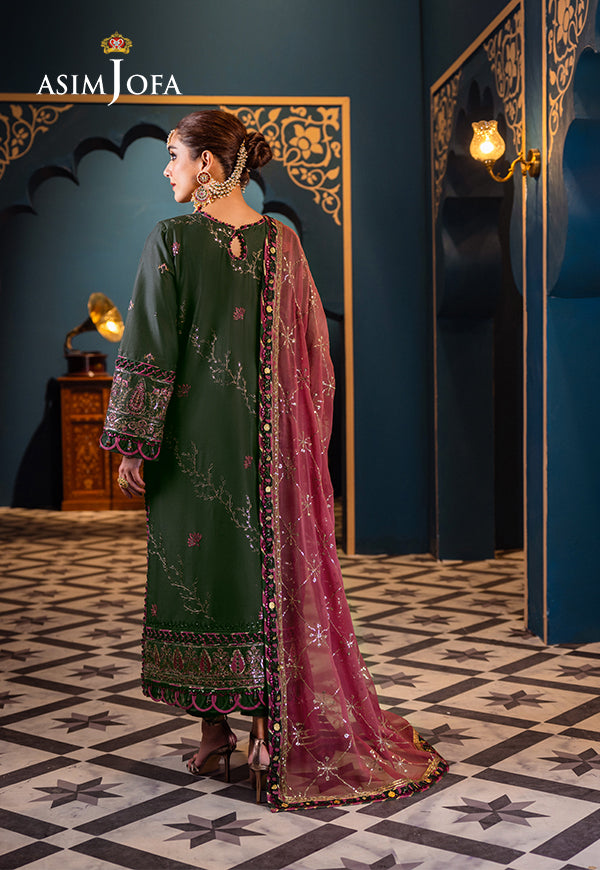 AJFID-23 EMBROIDERED STITCHED 3 PCS