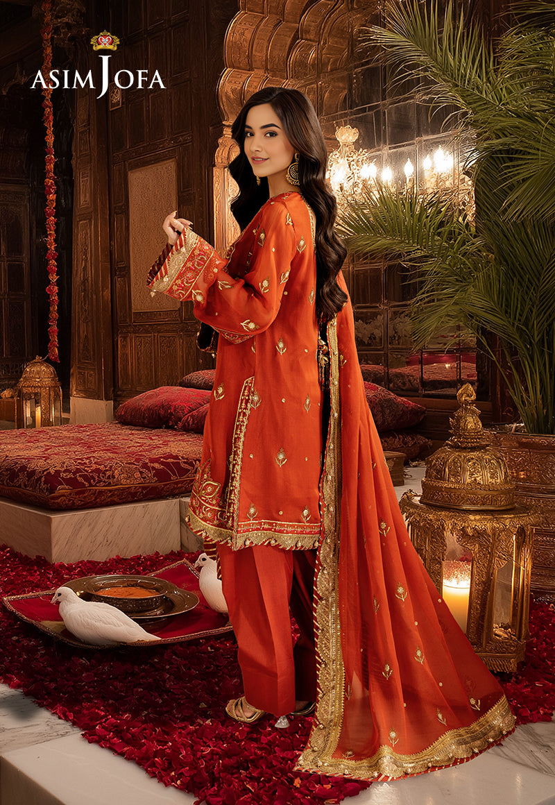 AJHE-10 EMBROIDERED CHIFFON 3 PCS