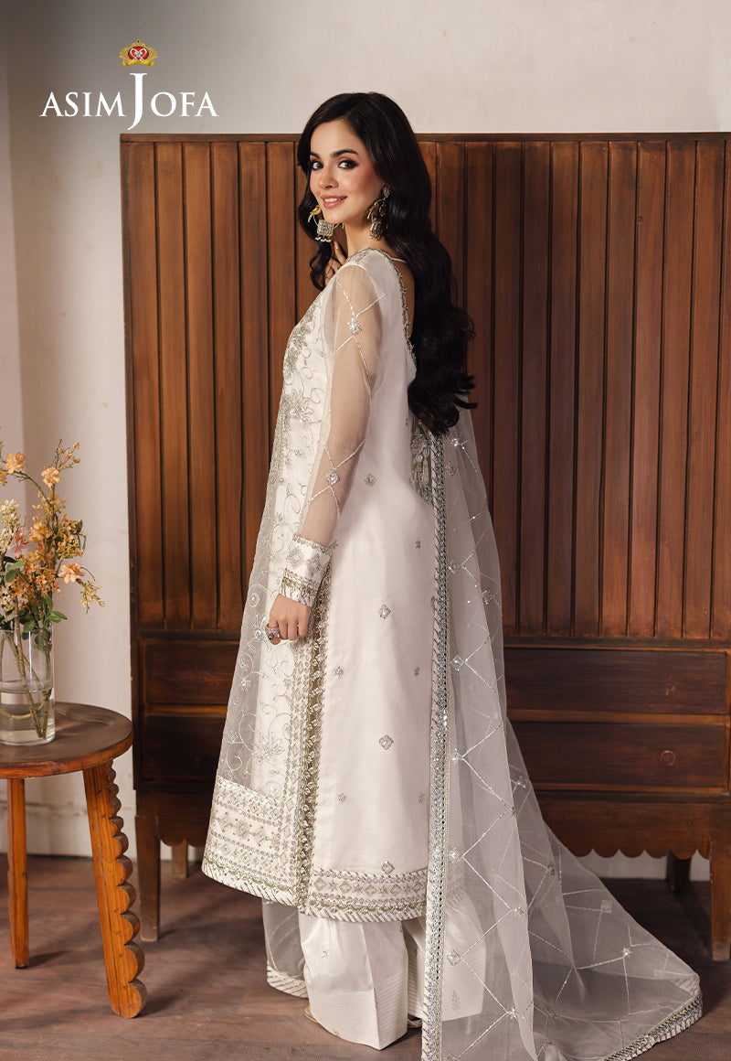 AJHE-03 EMBROIDERED ORGANZA 3 PCS