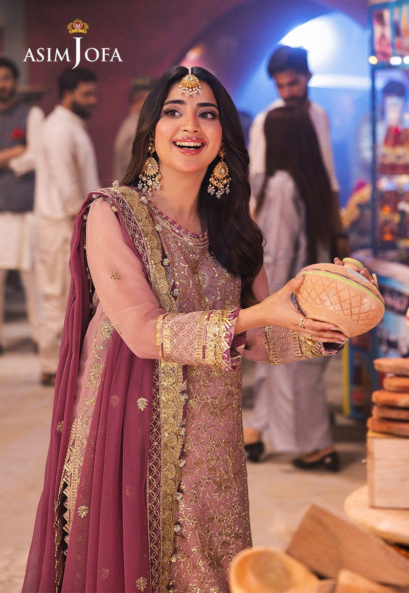 AJKKD-04 EMBROIDERED CHIFFON STITCHED 3 PCS