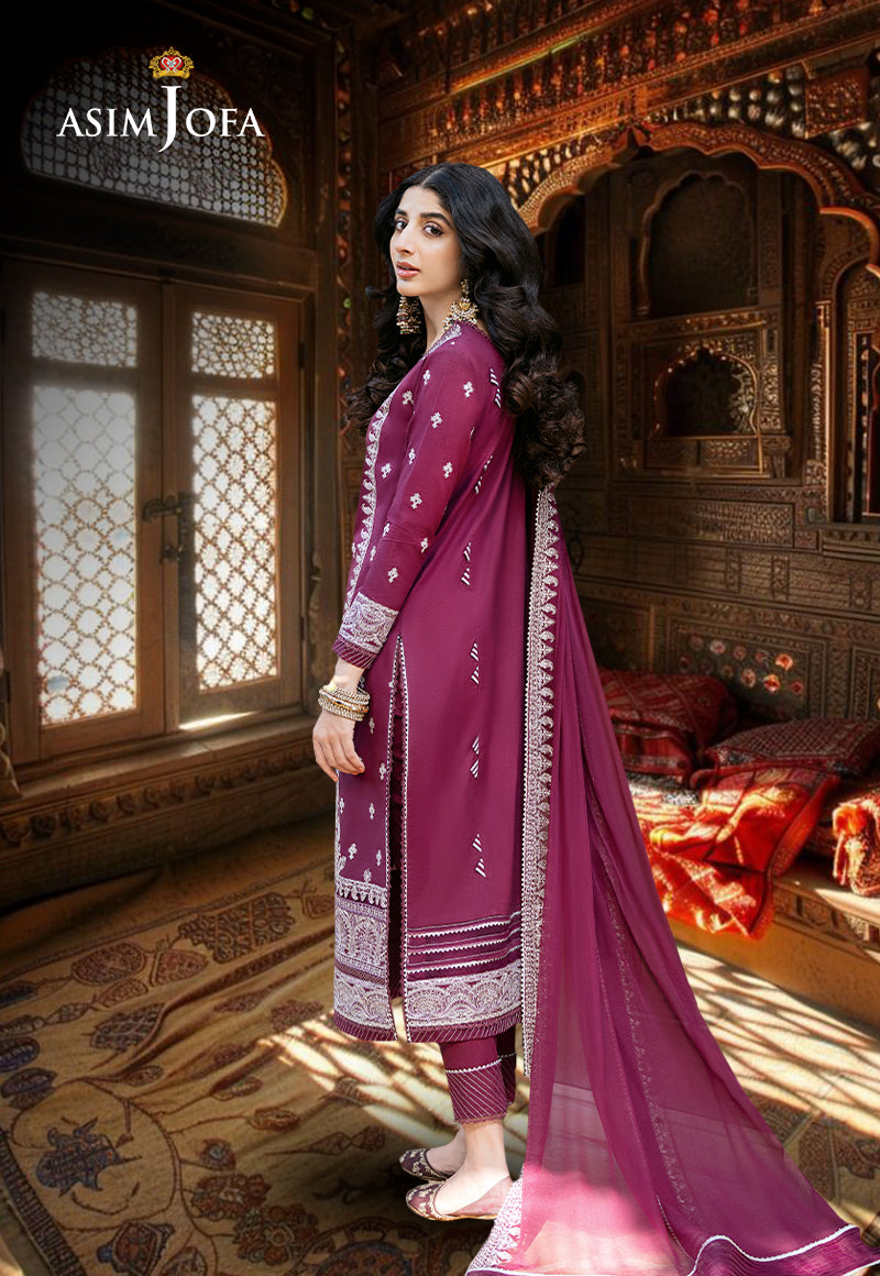 AJKMD-02 EMBROIDERED POLY COTTON STITCHED 3 PCS
