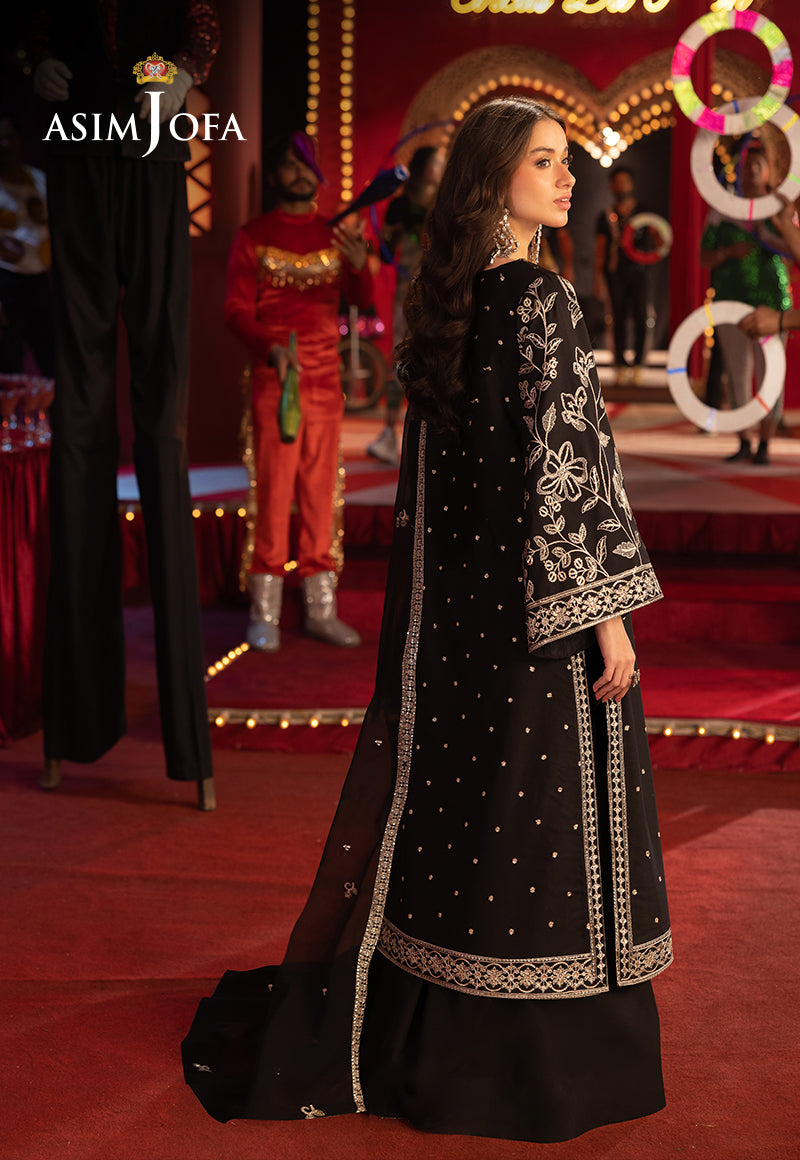 AJLLFB-03 Embroidered Boski Silk STITCHED 3 Pcs