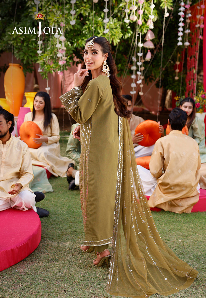 AJMJB-30 EMBROIDERED PAPER COTTON STITCHED 3 PCS