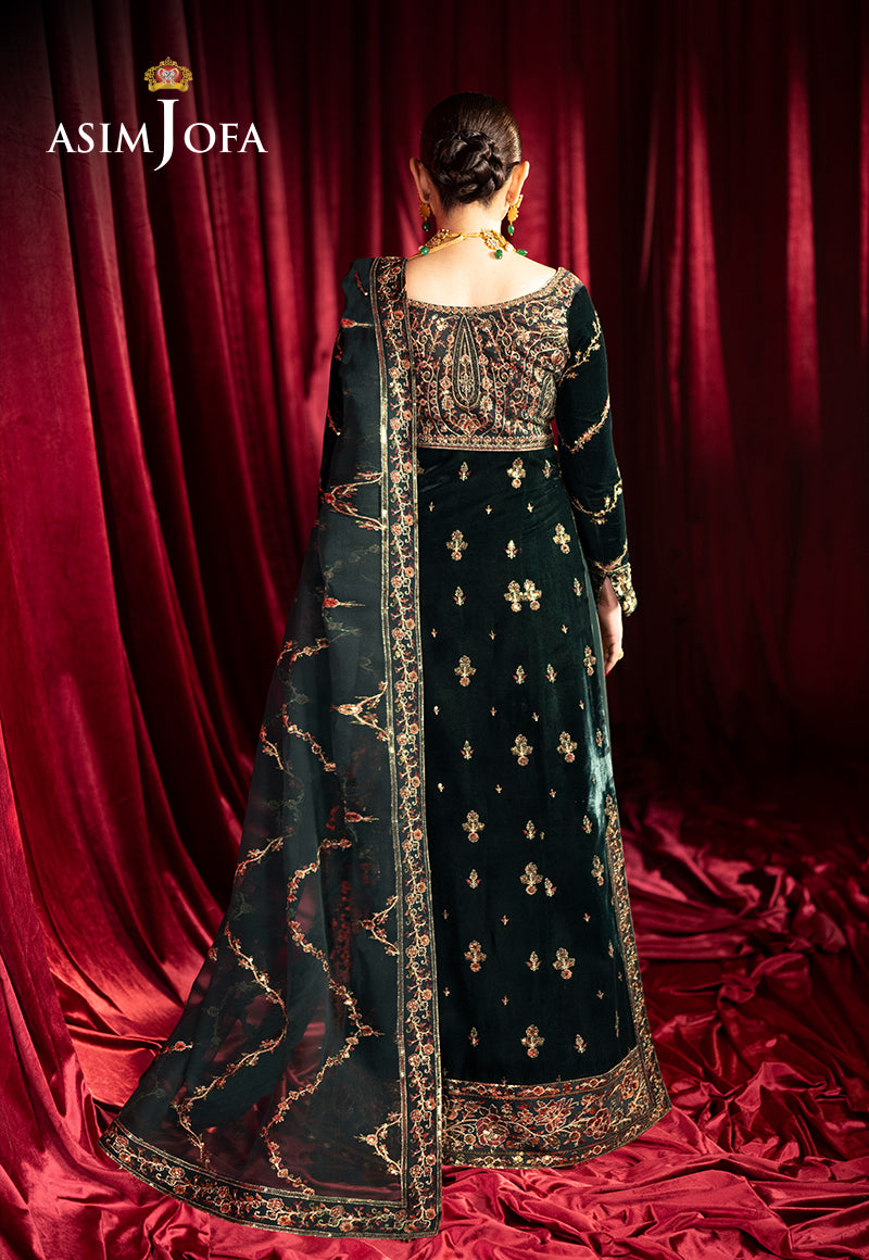 AJMVB-05 EMBROIDERED VELVET STITCHED3 PCS