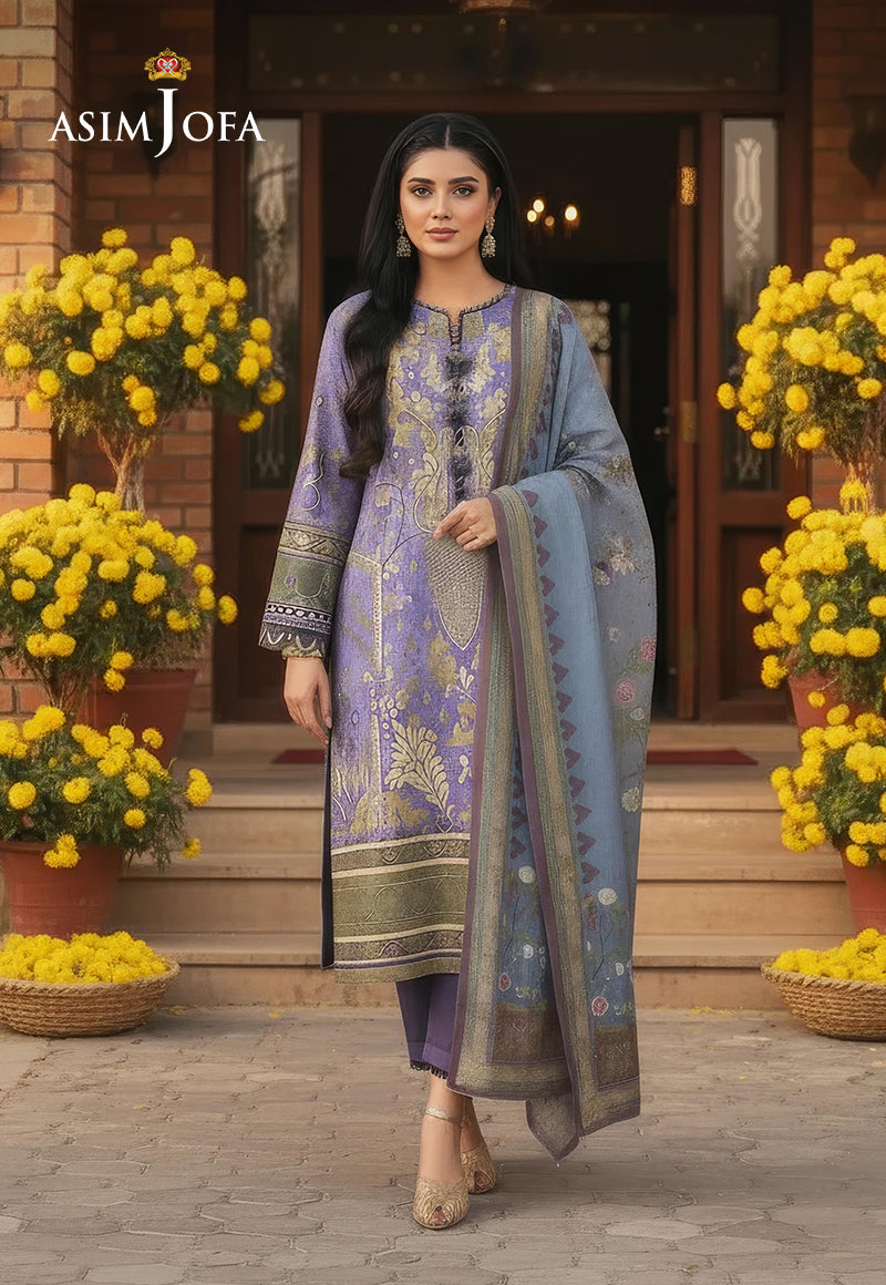 Ajso-133 Unstitched 2 Pcs Shirt Dupatta