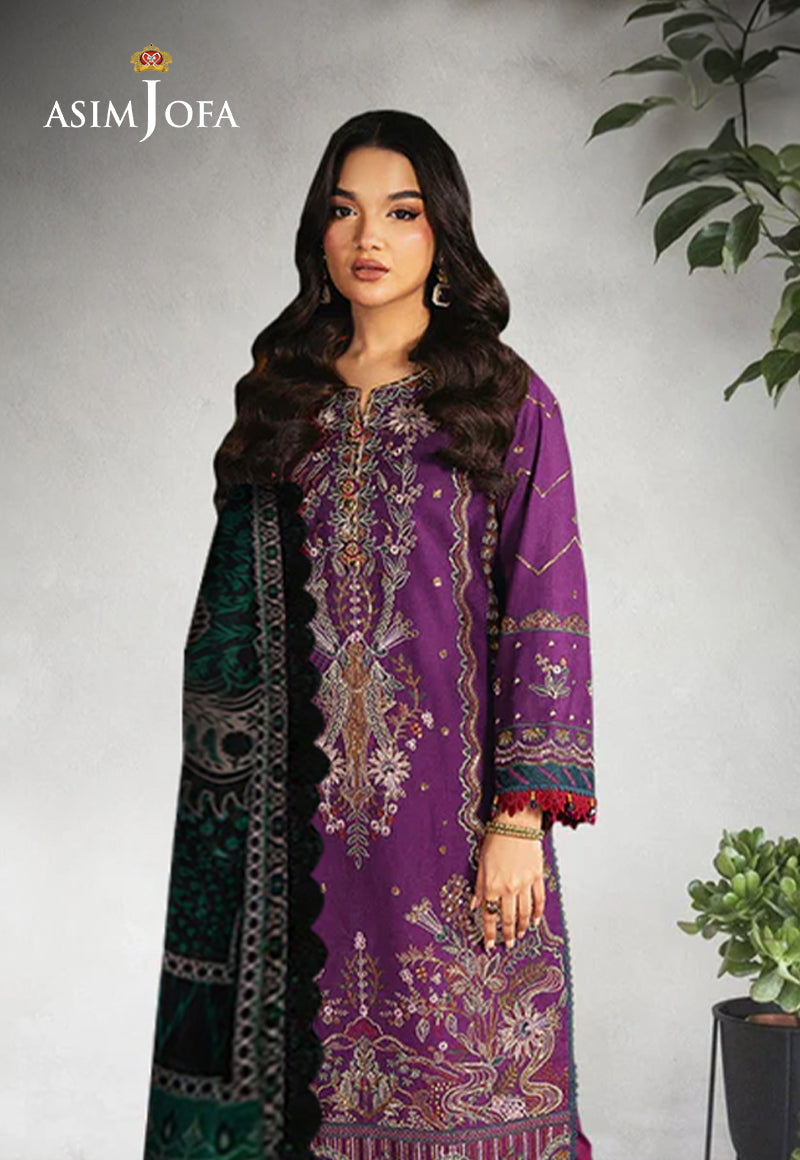 Ajso-171 Unstitched 2 Pcs Shirt Dupatta