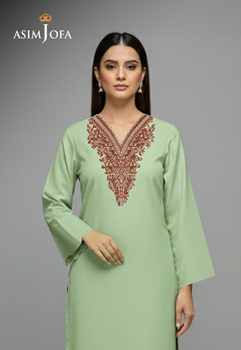 Ajso-213 Unstitched 2 Pcs Shirt Trouser