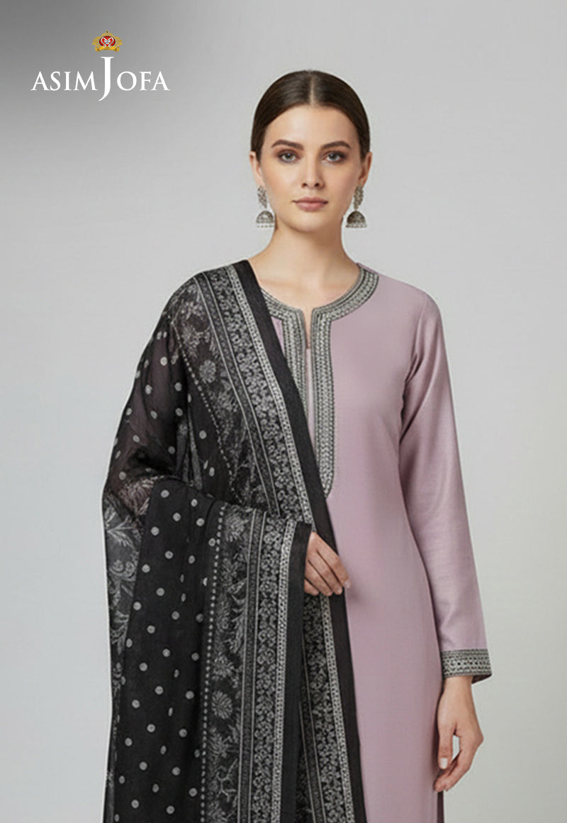 Ajso-267 Unstitched 3 Pcs Shirt Dupatta Trouser