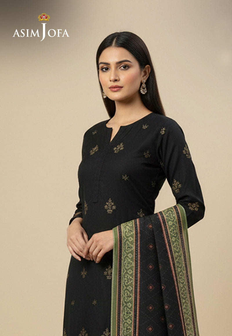 AJSO-306 Unstitched 3 Pcs Shirt Dupatta Trouser