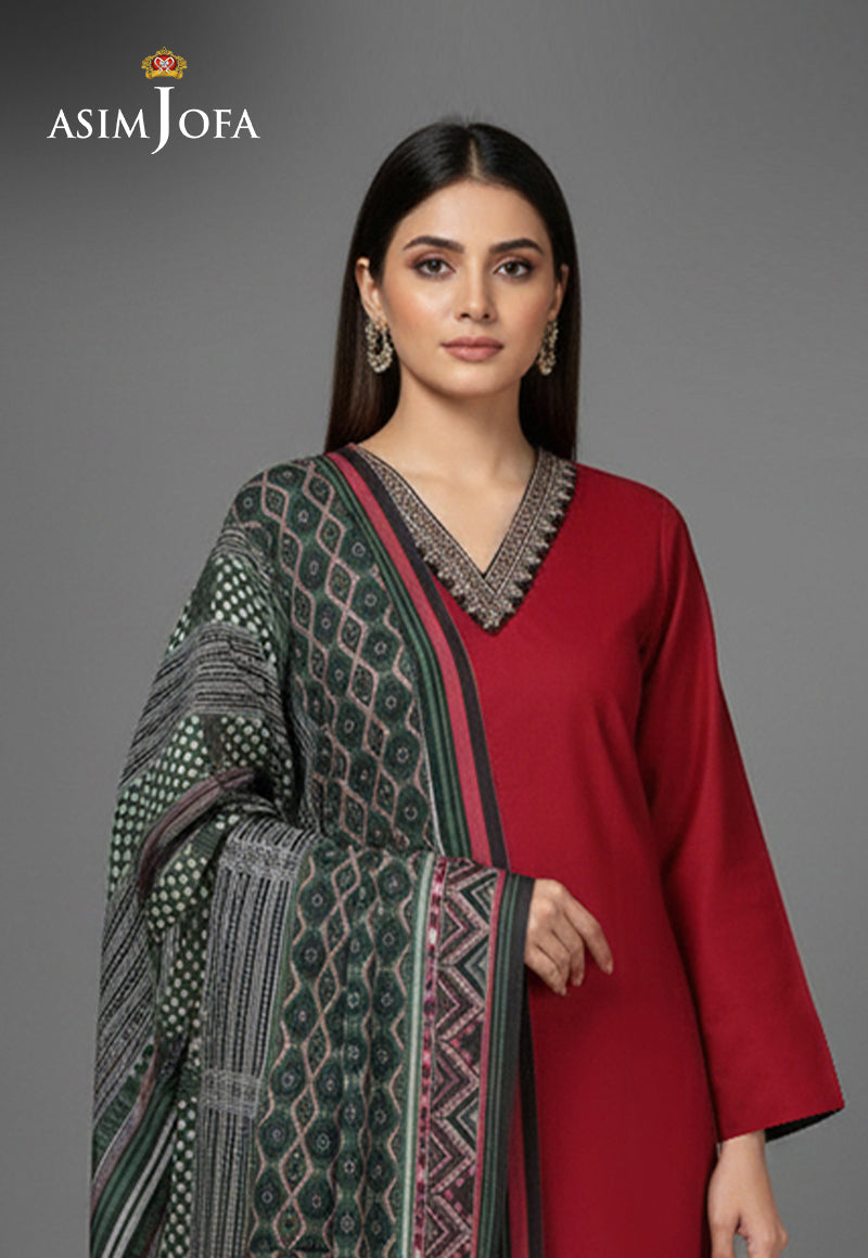 AJSO-318 Unstitched 2 Pcs Shirt Dupatta