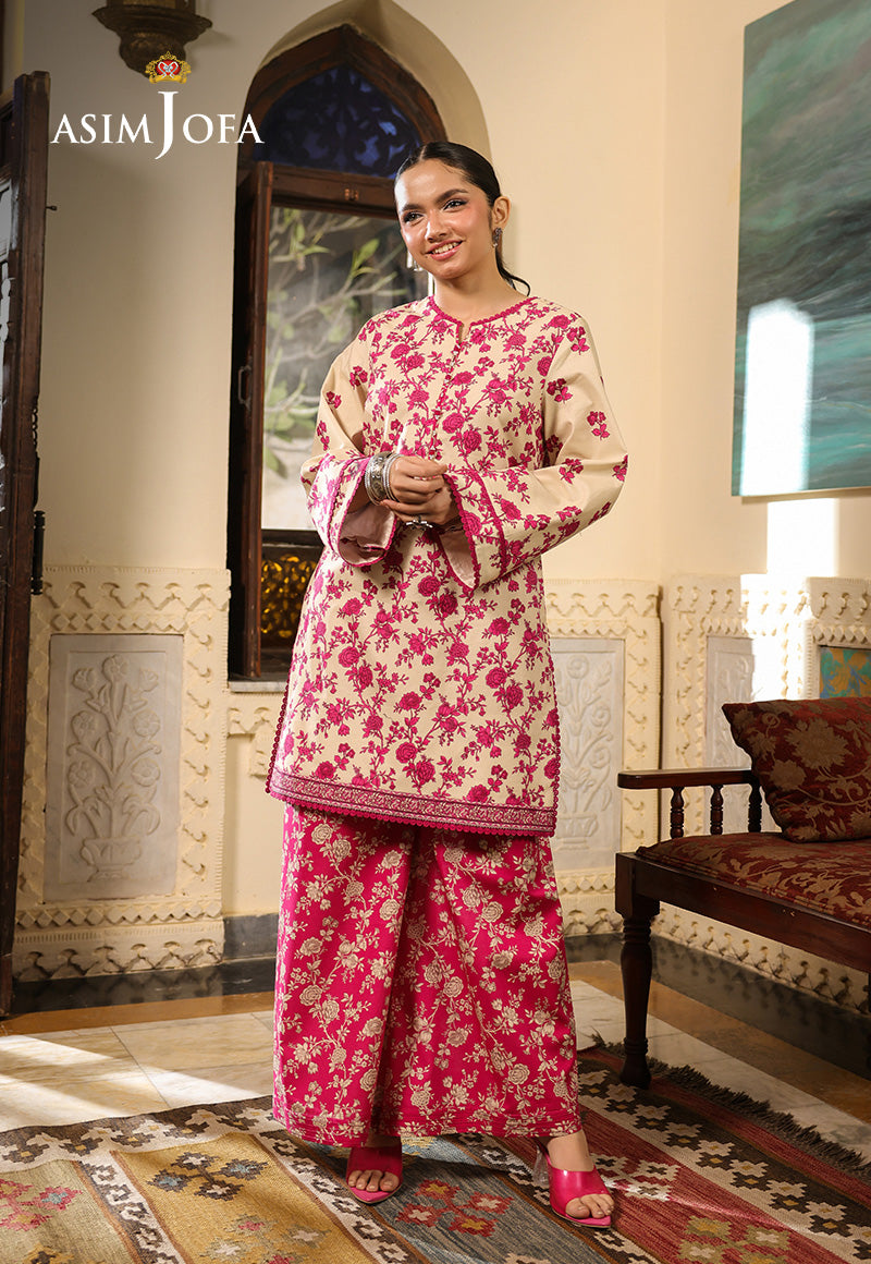 AJUBFD-57 DIGITAL PRINTED LAWN STITCHED 2 PCS