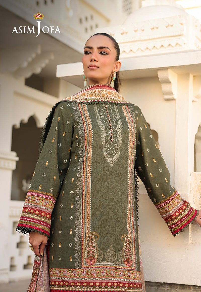 AJUBFD-74 DIGITAL PRINTED LAWN Stitched 2 PCS