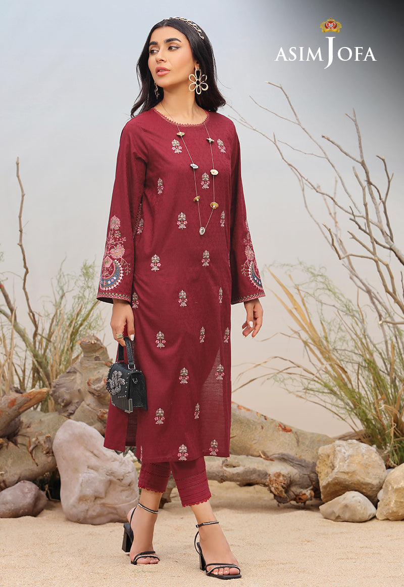 AJWS-03 (1-PC) EMBROIDERED SELF JACQUARD 1 PC