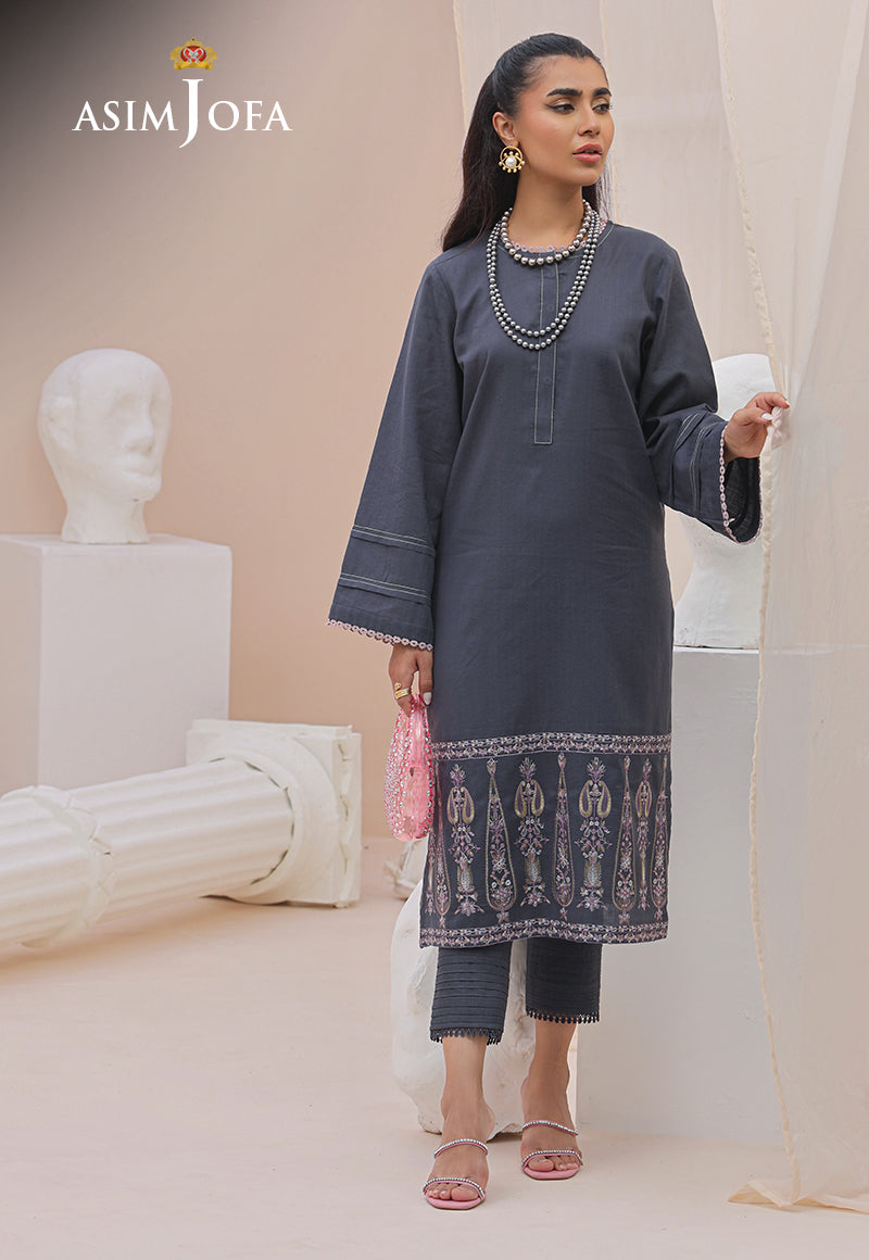 AJWS-08 (1-PC) EMBROIDERED SELF JACQUARD 1 PC