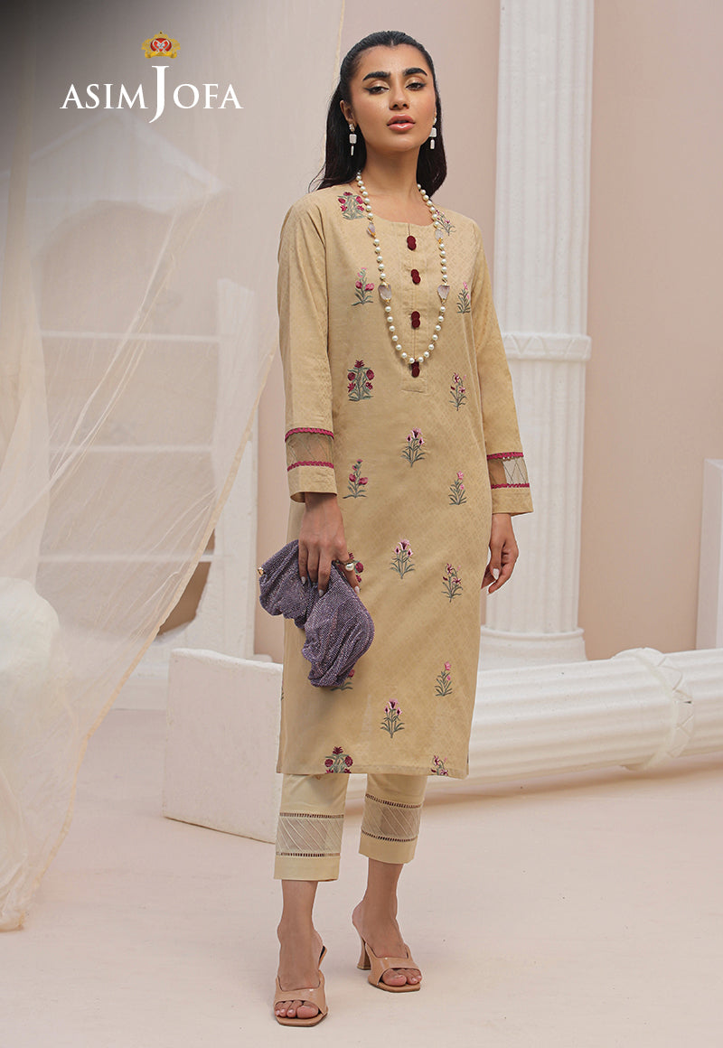 AJWSD-09 (1-PC) EMBROIDERED SELF JACQUARD STITCHED 1 PC