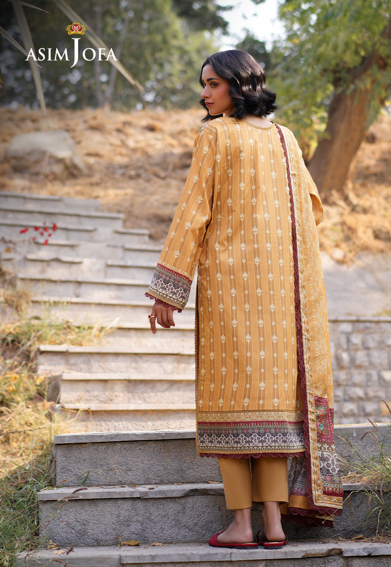 AJUUBD-07 Printed Lawn Stitched 3 Pcs
