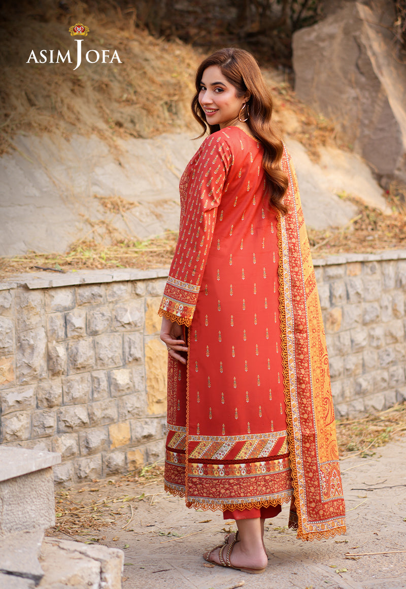AJUUBD-20 Printed Lawn Stitched 3 Pcs