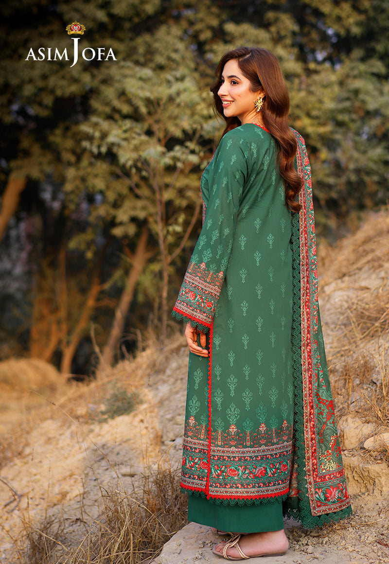 AJUUBD-11 Printed Lawn Stitched 3 Pcs