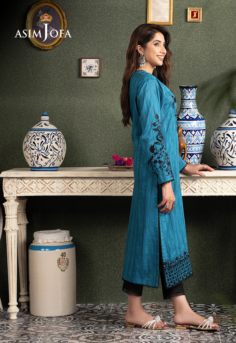 AJODD-02 EMBROIDERED SELF JACQUARD STITCHED 1 PC