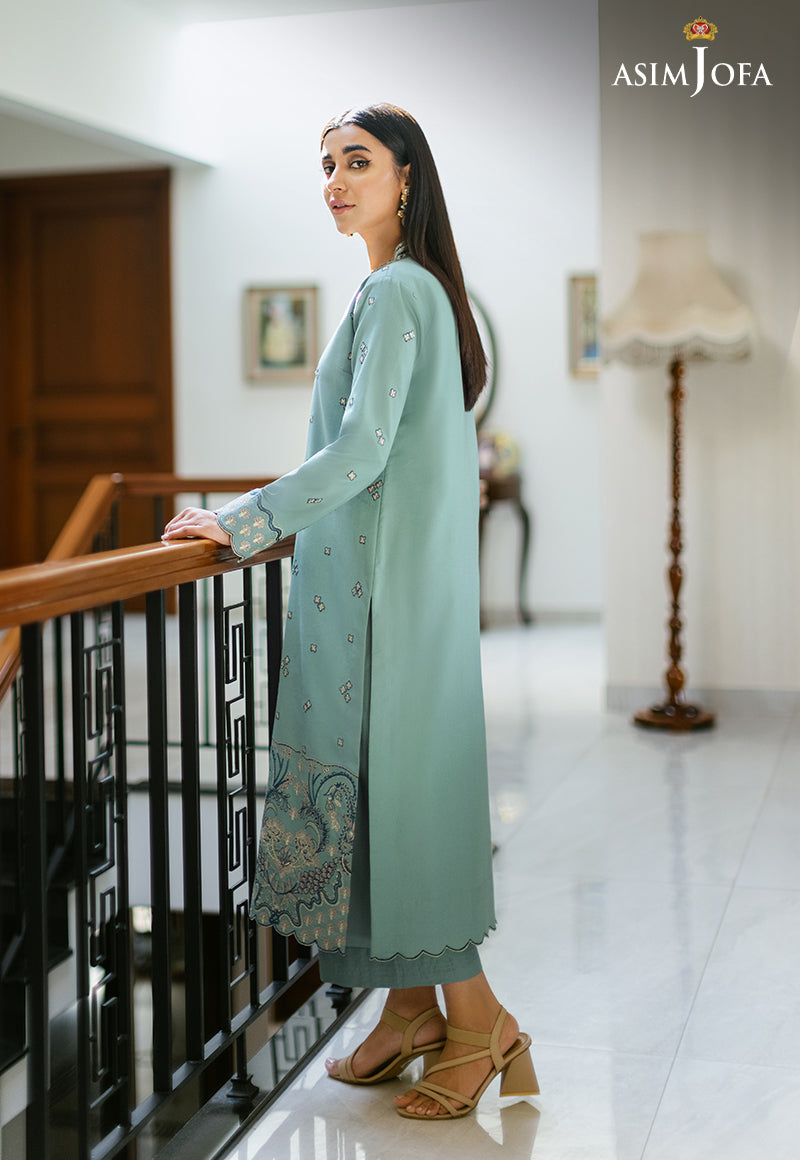AJPED-05 EMBROIDERED STITCHED 3 PCS