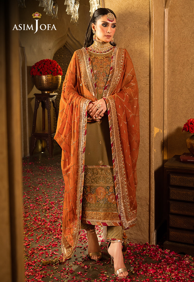 AJVF-08 EMBROIDERED CHIFFON 3 PCS
