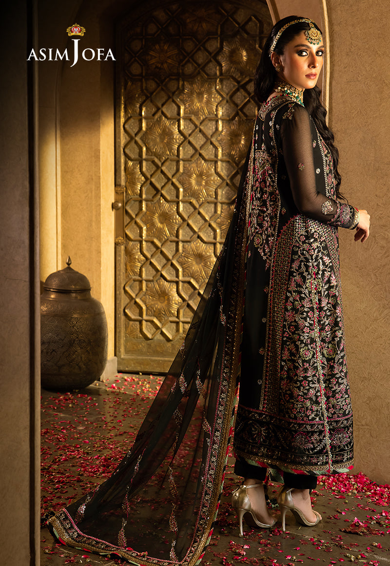 AJVF-01 EMBROIDERED CHIFFON 3 PCS