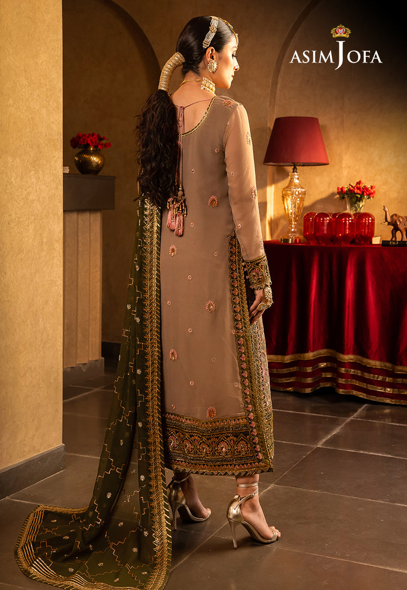 AJVFD-05 EMBROIDERED CHIFFON STITCHED 2 PCS