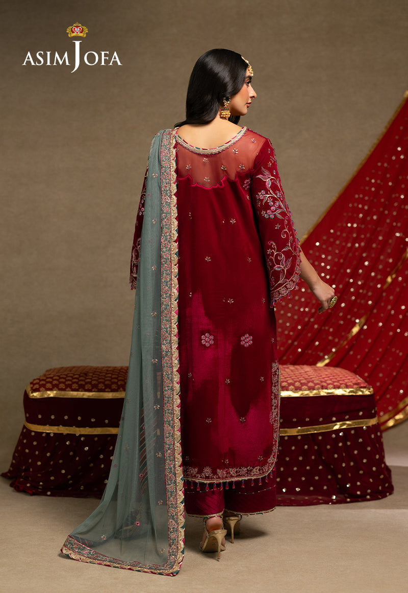 AJUMV-10 Embroidered Velvet Unstitched 3 Pcs