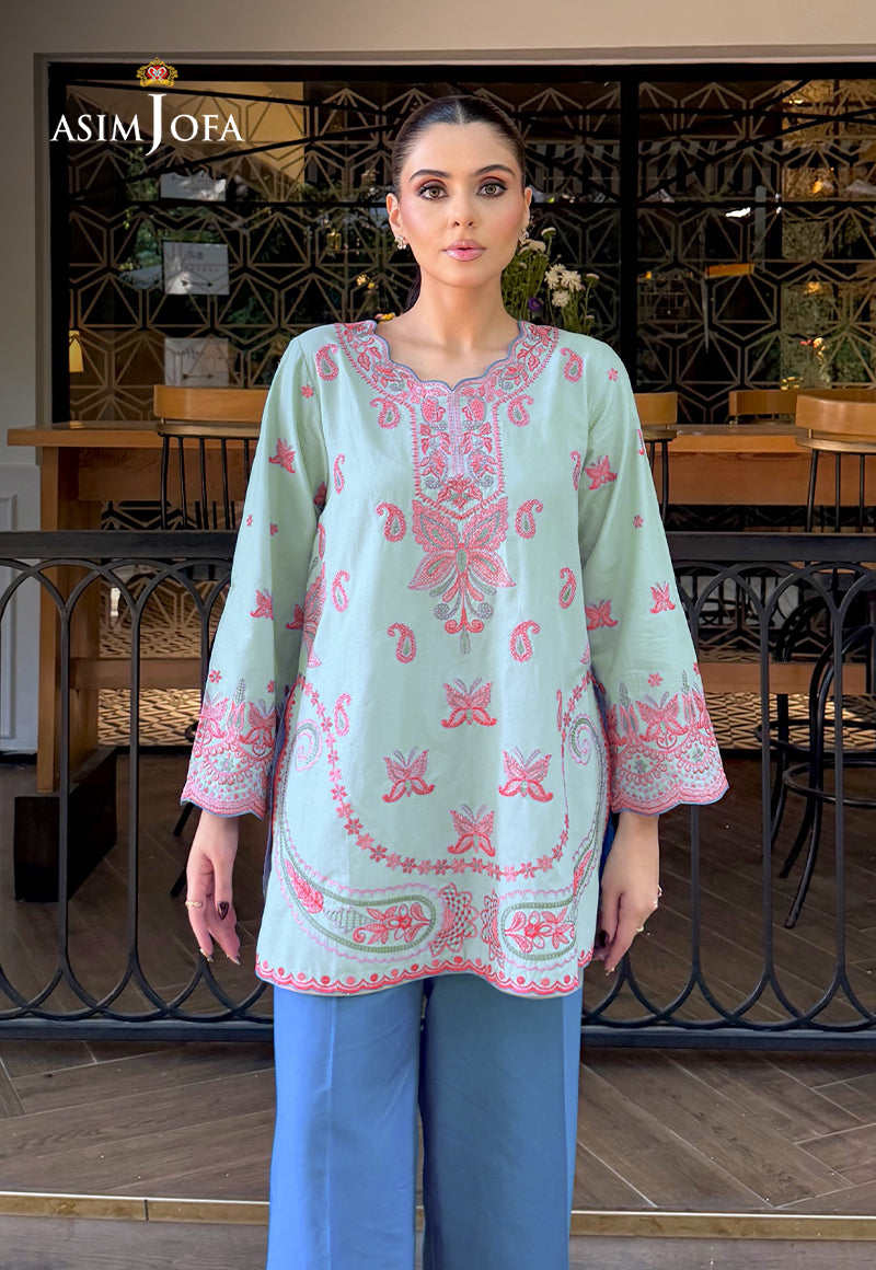 AJPBE-07 Embroidered Cambric Stitched 2 Pcs
